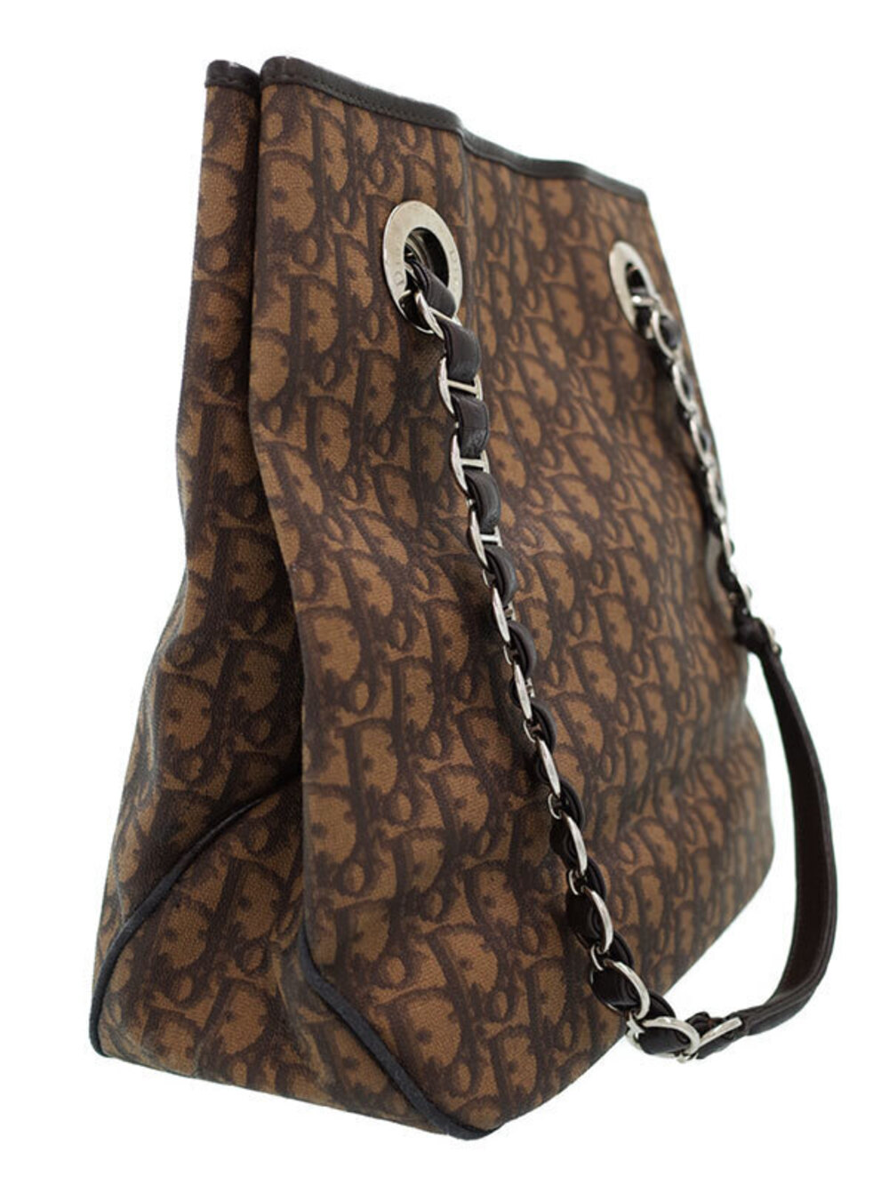 Dior Chain Bag Tote Christian Trotter Black